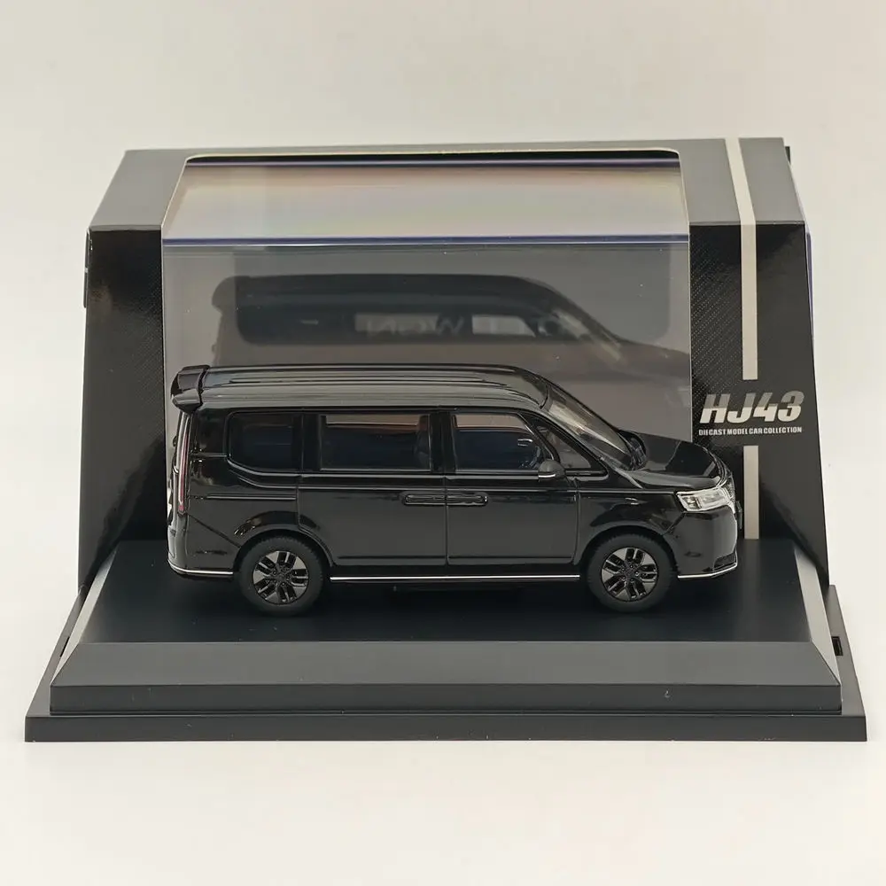 Hobby Japan 1/43 STEP WGN e:HEV SPADA Crystal Black(P) Diecast Models Car Limited Collection Auto Toys Gift HJ432004BK