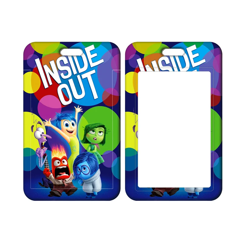 Disney Inside Out  Men's Fashion Clerk ID Badge Card Holder with Lanyard for Office School ID, Credit Cards Drop Shipping