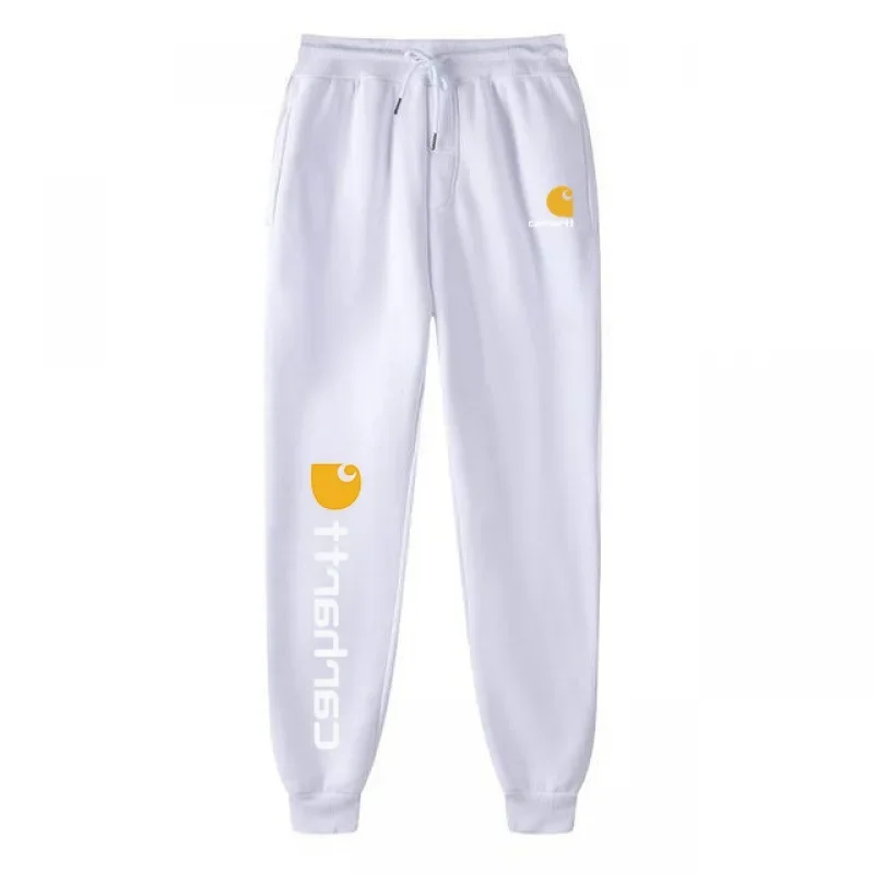 New cross-border Amazon fleece men's and women's casual sports thermal sweatpants fast sell fashion brand letter pants