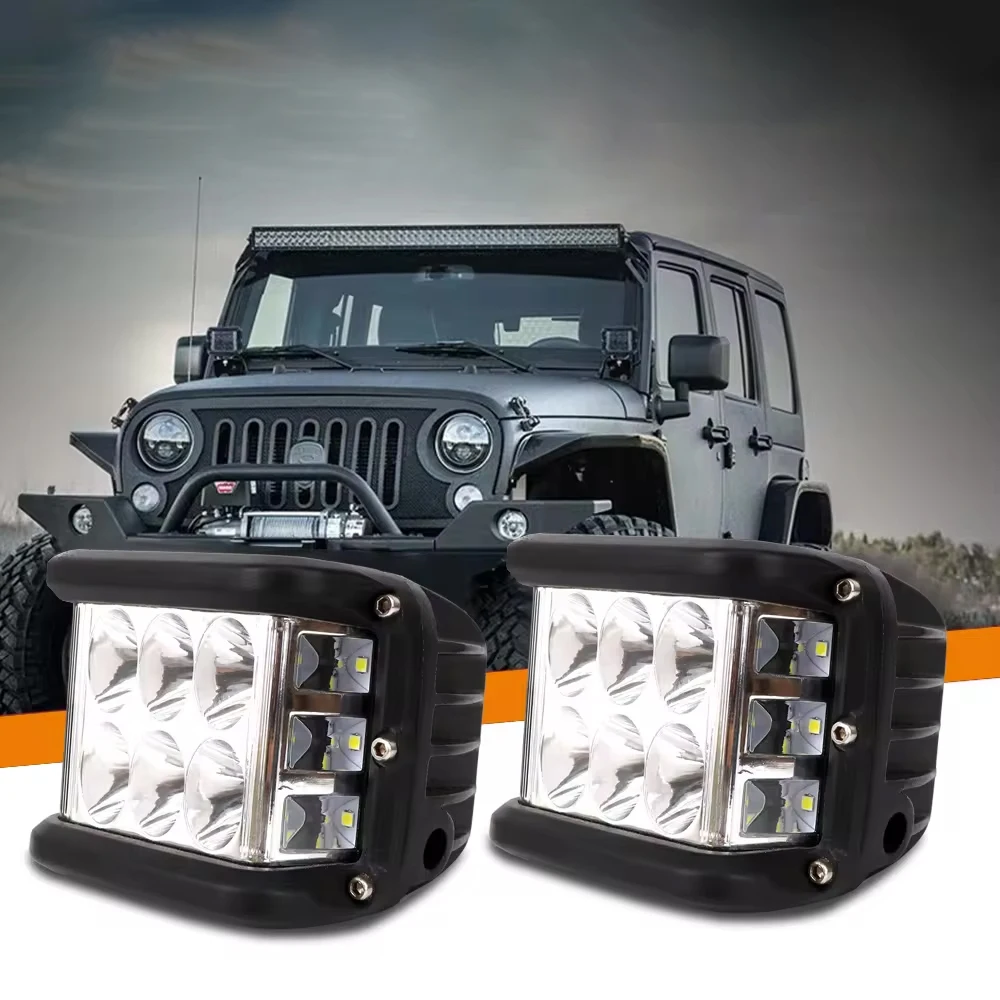 New 60W Waterproof Work Light LED Light Bars Spot Flood Led Headlight for Work Driving Offroad Car Tractor Truck Off Road
