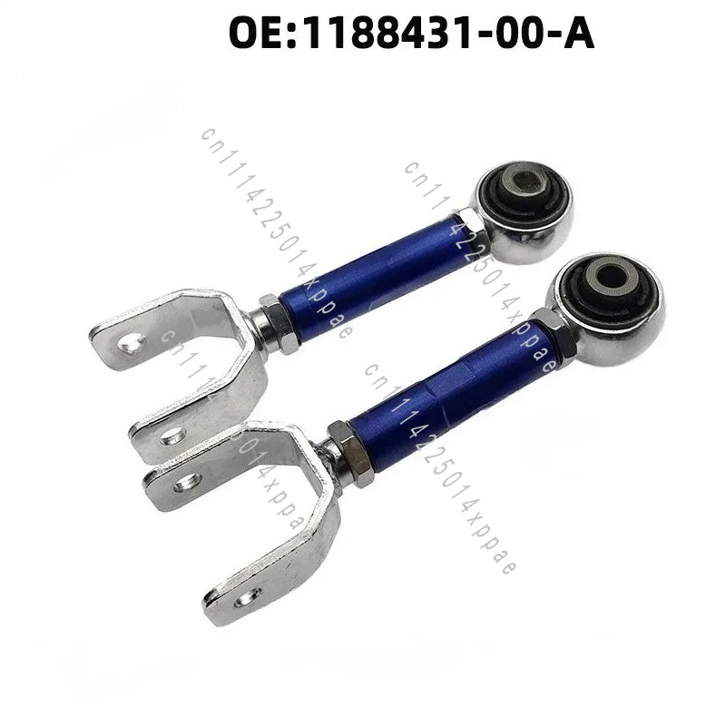 2PCS Fit For Model 3 Model Y 2017-Up Suspension Modification Parts Adjustable Rear Camber Arms Kit With Rubber Bushing