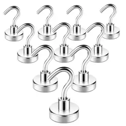 1pcs Super Strong Magnetic Hooks, 25Lbs Heavy Duty Magnetic Hooks For Hanging, Magnet Hooks For Cruise Ship, Camping Grill, Kit