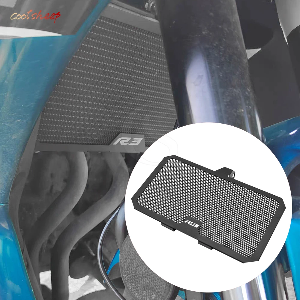 Radiator Guard Cover R25 R3 2022 YZFR3 Motorcycle Accessories Oil Cooler Grille Protector Protection For Yamaha YZF-R3 2014-2021
