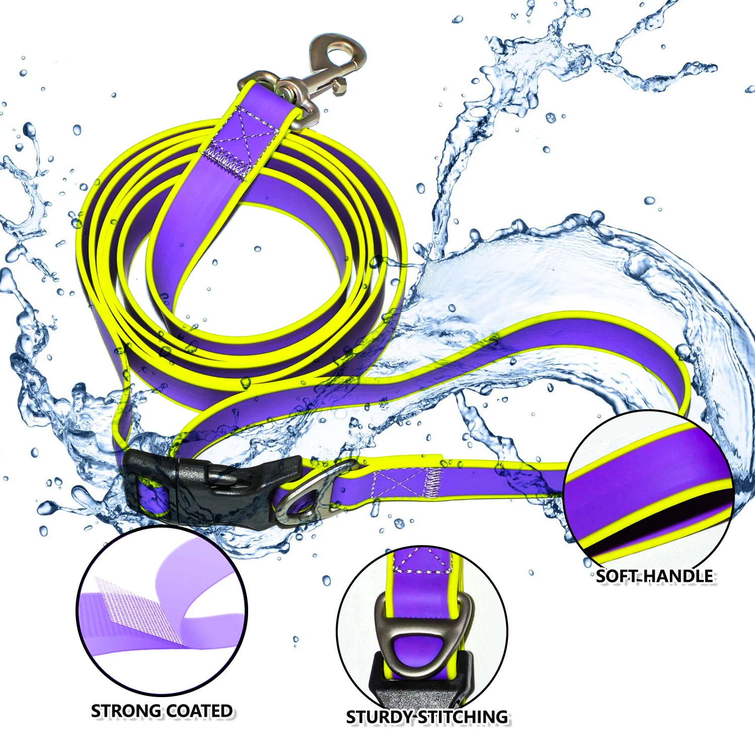 Multifunctional Dog Leash PVC dog leash lead pet Walking Leads Waterproof Dog Rope puppy Traction For small Medium Large Dogs