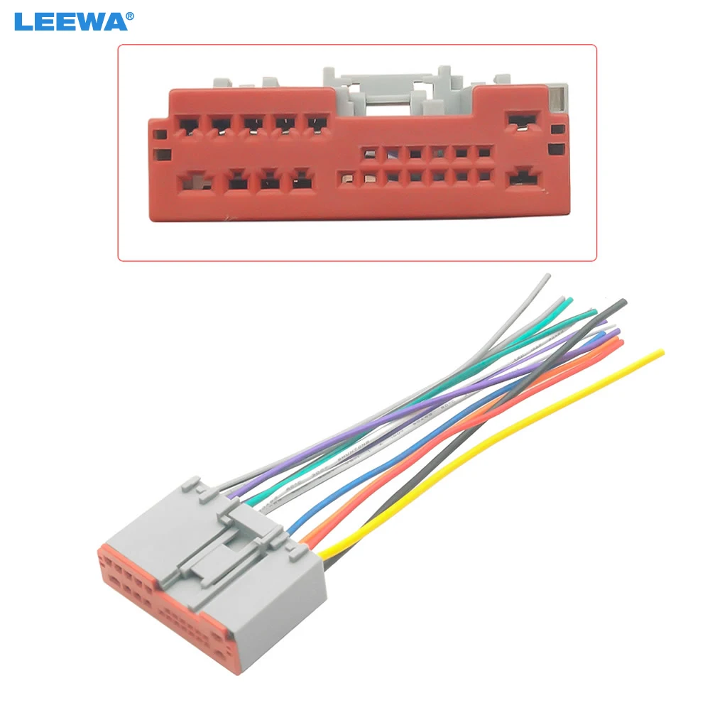 

LEEWA Car Radio Player Wiring Harness Audio Stereo Wire Adapter for HYUNDAI Sonata(06~08) OEM Factory Radio #CA3846