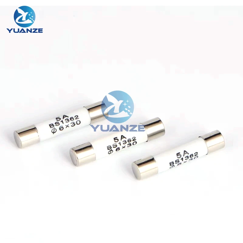 10pcs 5*20mm 6*30mm Fast Blow Tube Fuses  250V 0.1 0.2 0.3 0.5 1 2 3 4 5 6 8 10 15 20 25 AMP Fuse Ceramic fuse