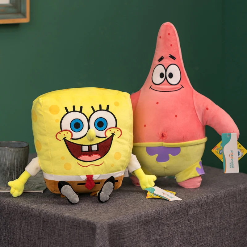 Anime Spongebob Squarepants Patrick Star Squidward Eugene H. Krabs Gary Kawaii Stuffed Plush Toys keychain Birthday Gift For Kid