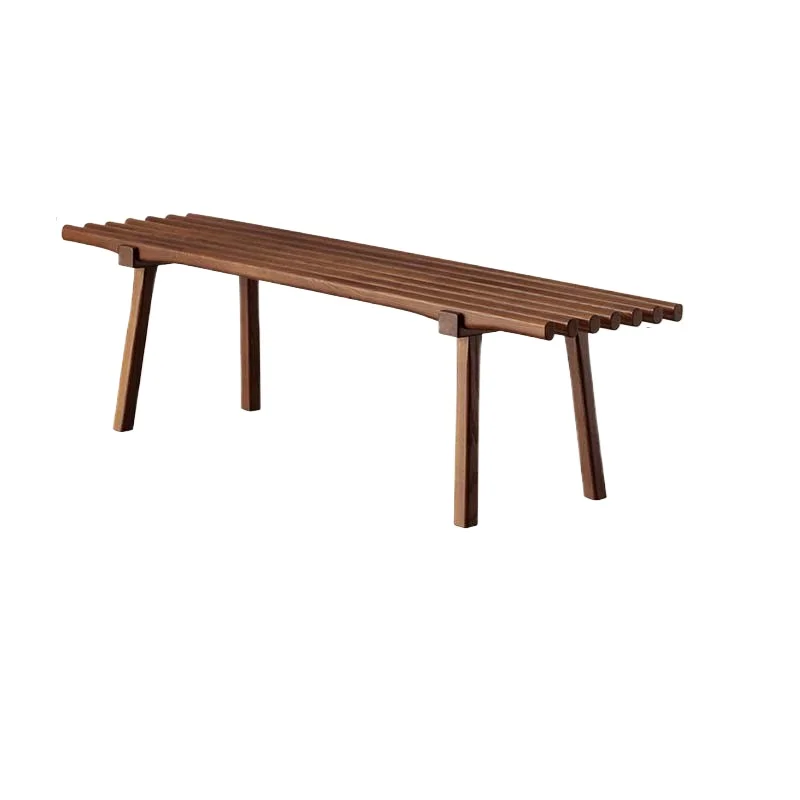 LH boat bench solid wood modern simple dining stool bedroom bedside stool