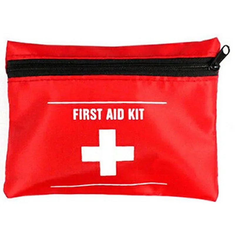 Lot 100pcs Outdoor Sports Camping Home Empty Mini Medical Emergency Bag Survival First Aid Kit Bag Red Factory Wholesale