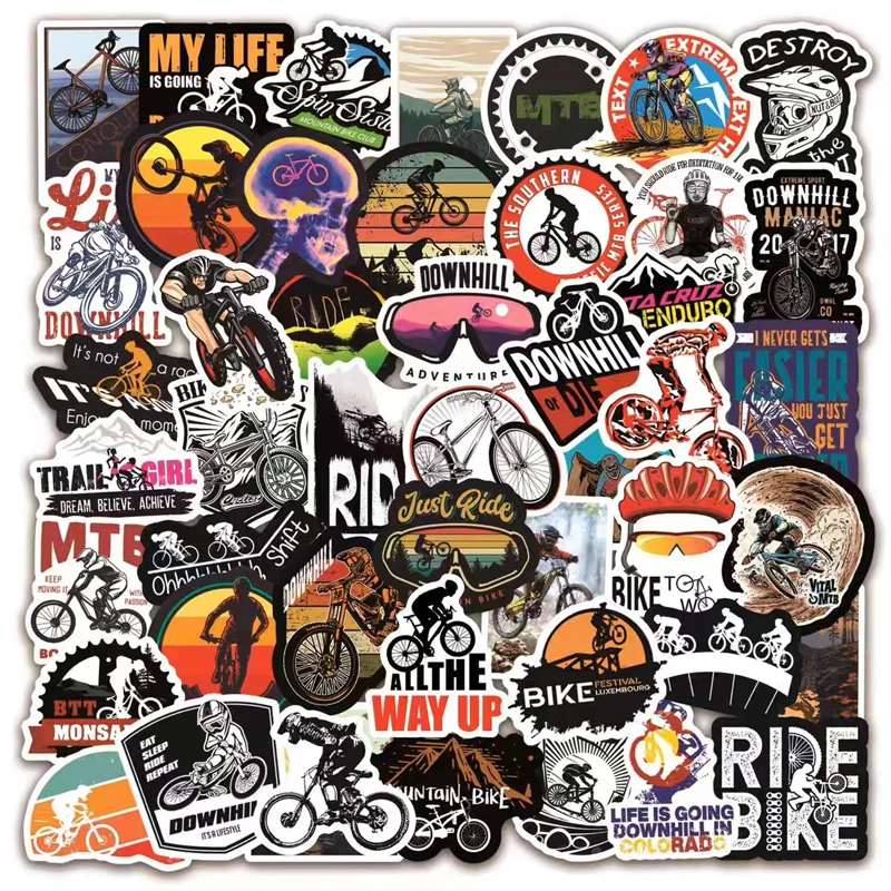 100 PCS Outdoor Mountain Bike Graffiti Sticker Luggage Compartment Laptop Skateboard Sticker For Girls Boys Waterproof  Stickers