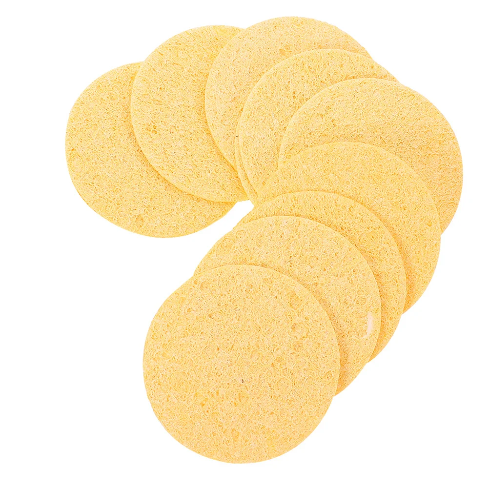10 Pcs Thin Sea Sponge Hermit Crab Dish Cleaning Sponges Fish Tank Humidity Supplies