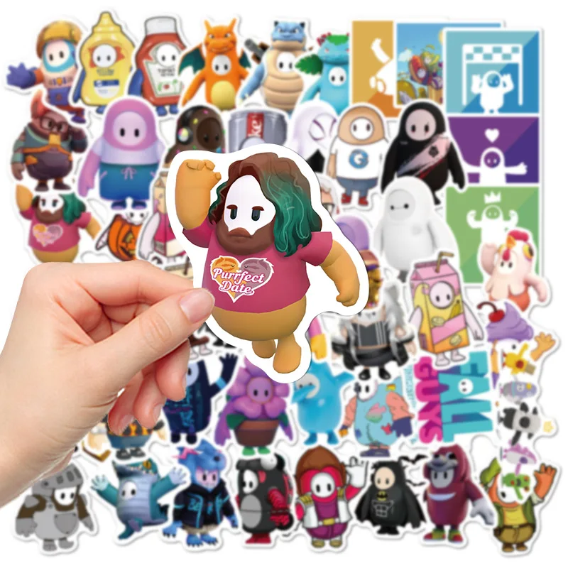 50 قطعة ملصقات الخريف الرجال لأجهزة الكمبيوتر المحمول الوفير زجاجات مياه الكمبيوتر جراب هاتف دراجة نارية دراجة سكيت الأمتعة قبعة صلبة الفينيل