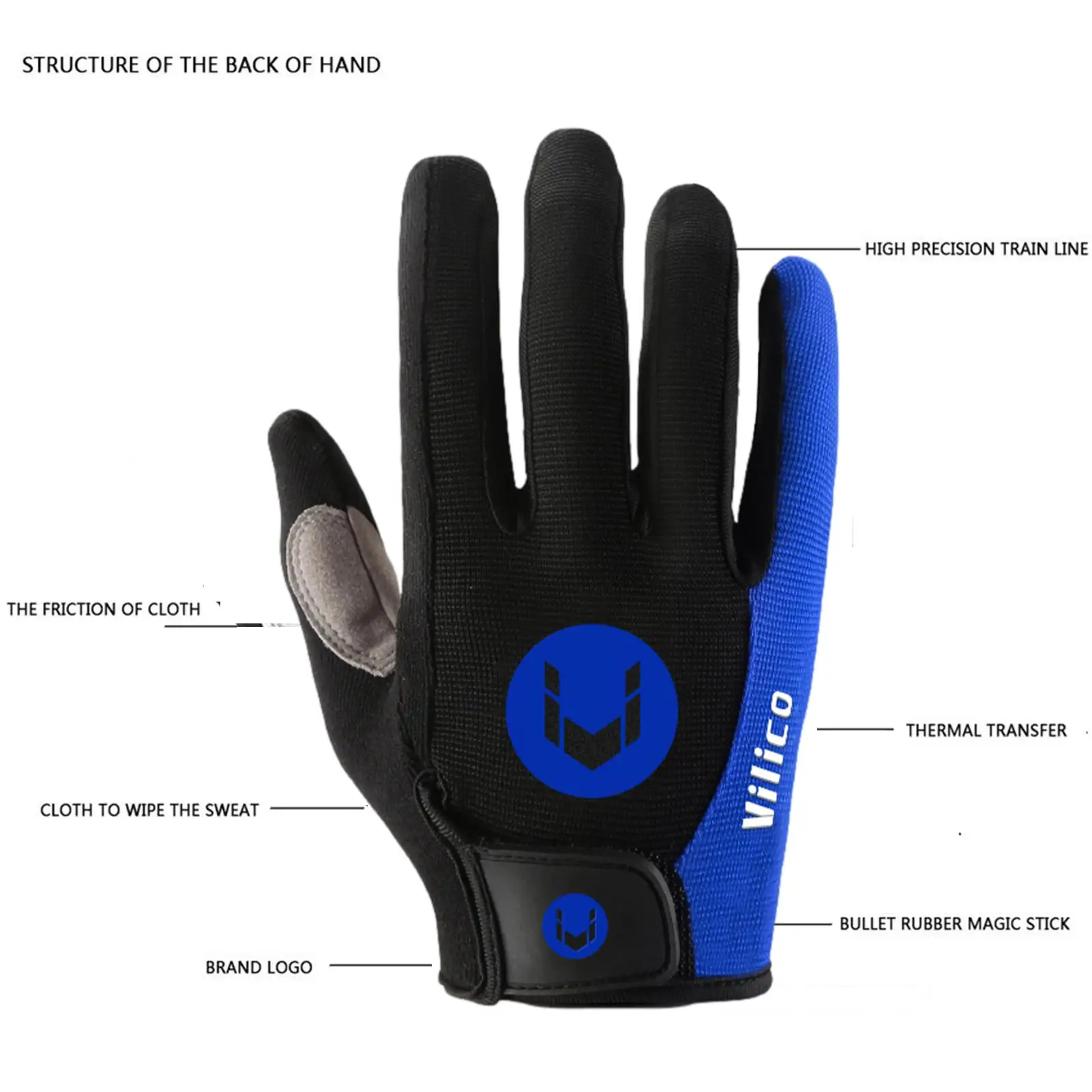 MTB Bike Gloves Anti-skid Sun-proof High Temperature Resistance Outdoor Cycling BicycleTouch Screen Gloves Bicycle Gloves