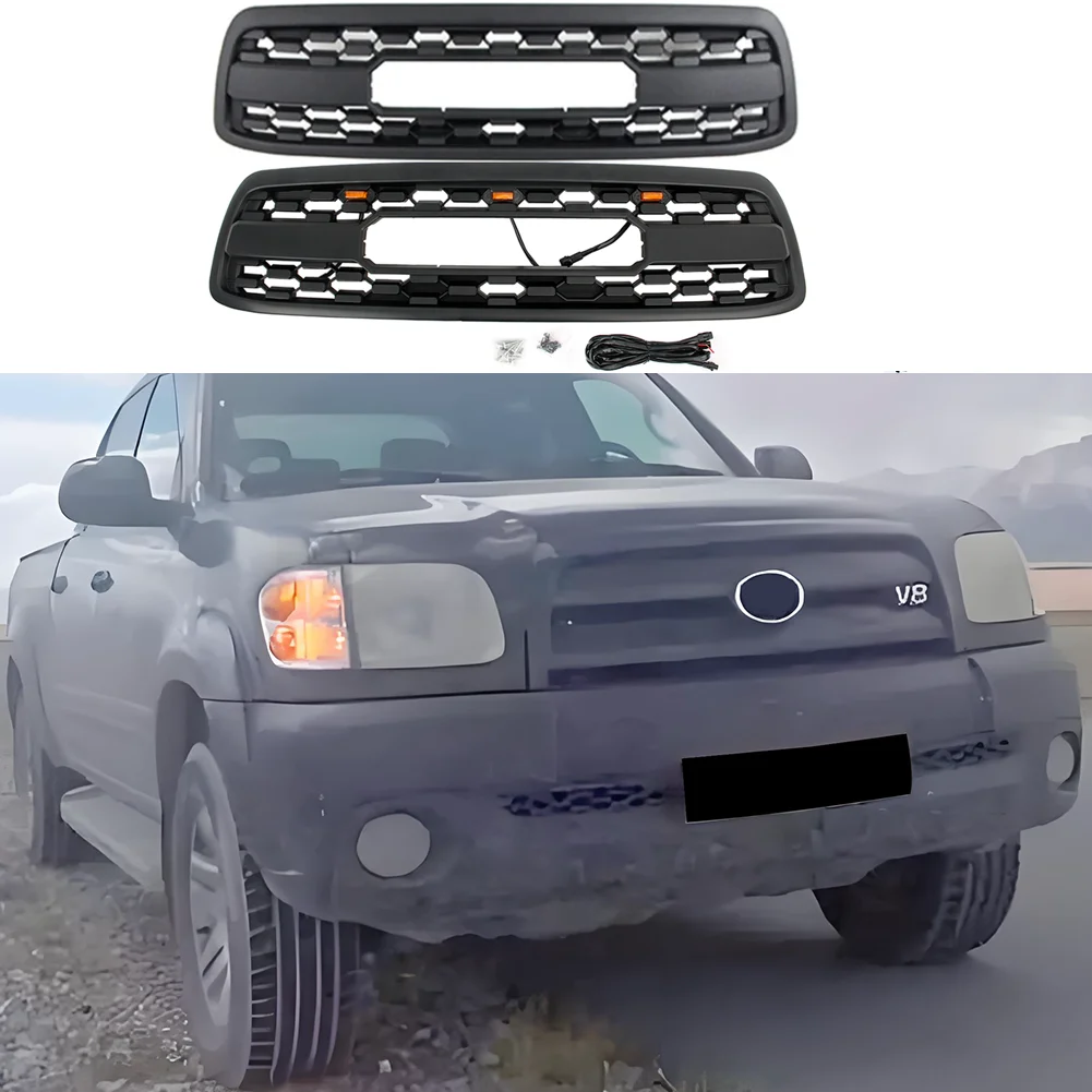 

Передний гоночный бампер, решетка радиатора со светодиодной подсветкой для Toyota TUNDRA 2000 2001 2002