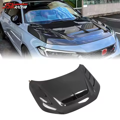 Carbon Fiber Hood For 2022-2023 Honda Civic Type R Fl5 Car Bonnet Engine Cover Upgrade To TM Style