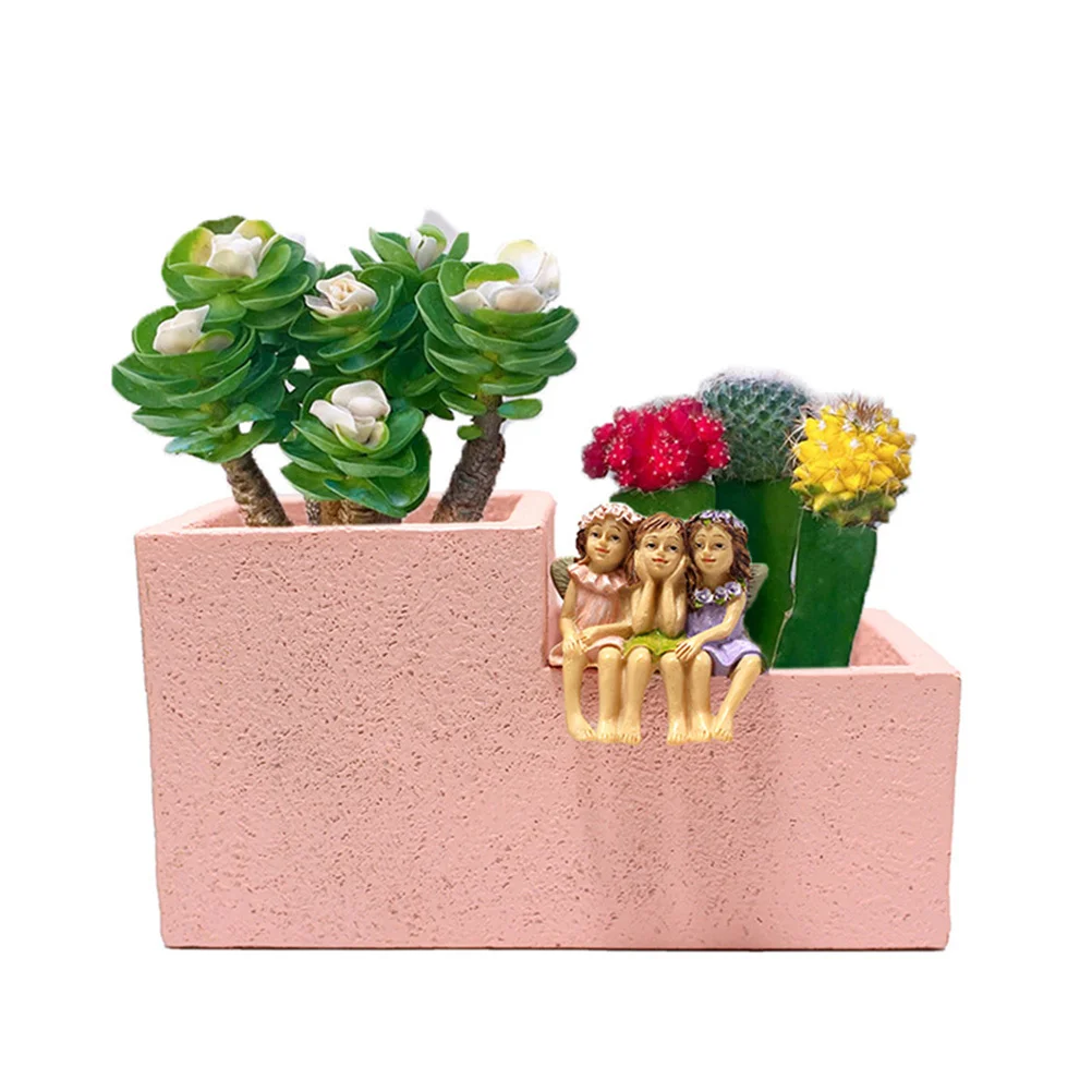 

Multifunctional Resin Desktop Pen Holder Brush Pot Pencil Container Makeup Tools Organizer Practical Home Decor