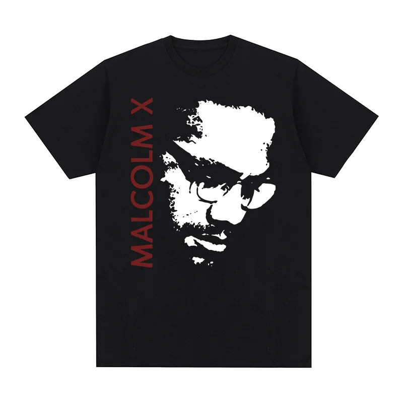 Malcolm X Vintage T-shirt Free Our Minds By Any Means Fun Gift Idea Clothes Y2k Cotton Men T shirt New TEE TSHIRT Womens tops