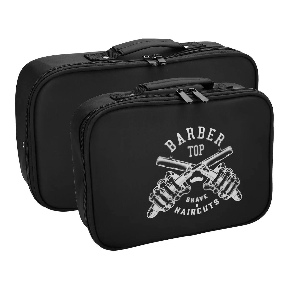 

Professional Barber Kit Storage Bag, Waterproof Shockproof Case for Hair Scissors/Trimmers, High Capacity Organizer