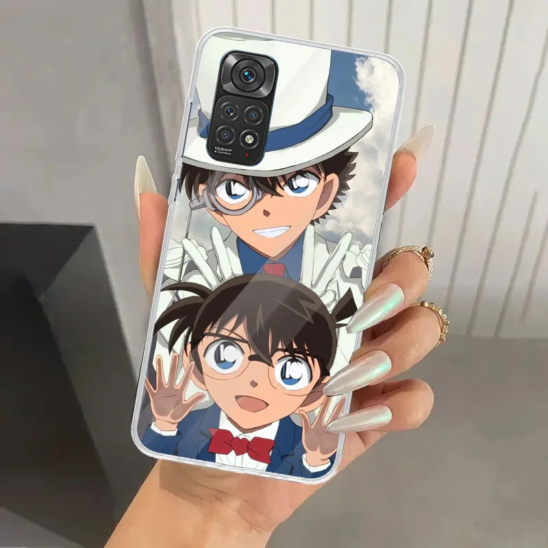 Anime D-Detective C-Conan Phone Case for Xiaomi Redmi Note 13 12S 12 11S 11 11T 11E 10S 9 Pro Plus 8 8T 9T 7 Soft Funda Print Sh