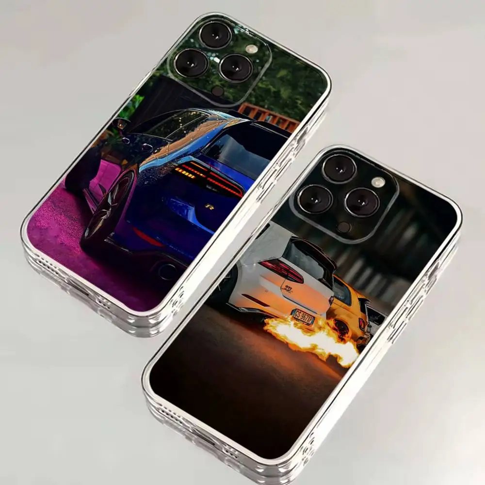 

Golf MK1 GTI Car Phone Case For iPhone 16,15,14,13,12,11,17 Pro,Max,Plus,X,XS,XR,SE,Mini Transparent Soft Cover