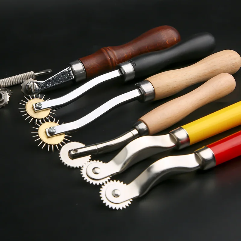 Stainless Steel Leather Tool Leather Paper Cloth Overstitch Wheel Roulette Spacer Sewing Leather Craft Tools Overstitch