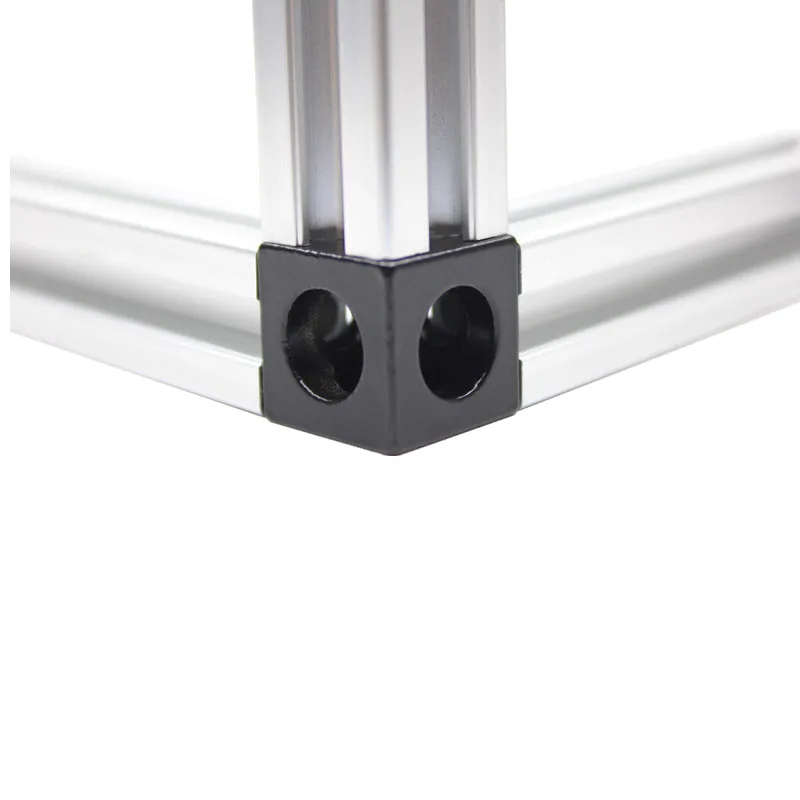 Conector de esquina de ángulo de ranura en V, soporte de ángulo de 90 grados, negro para openbuilds 2020, perfil de aluminio, piezas de bricolaje de impresora 3D CNC, 1/4 Uds.