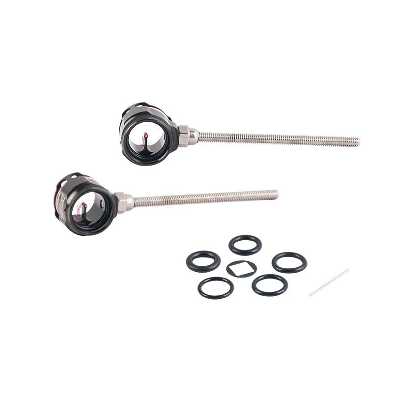 

Оптический прицел TOPOINT TR1005 для стрельбы из лука, изготовленный на станке с ЧПУ, с оптоволоконными прицельными колесами 0.019 дюйма для соревнований по стрельбе из рекурсивного лука