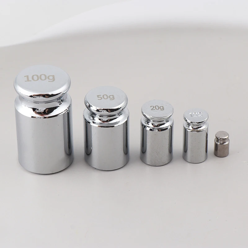 【Y】Electronic Balance Teaching Instrument Tool 2g/10g/20g/50g/100g Grams Scale Weights Chrome Plating Accurate Calibration