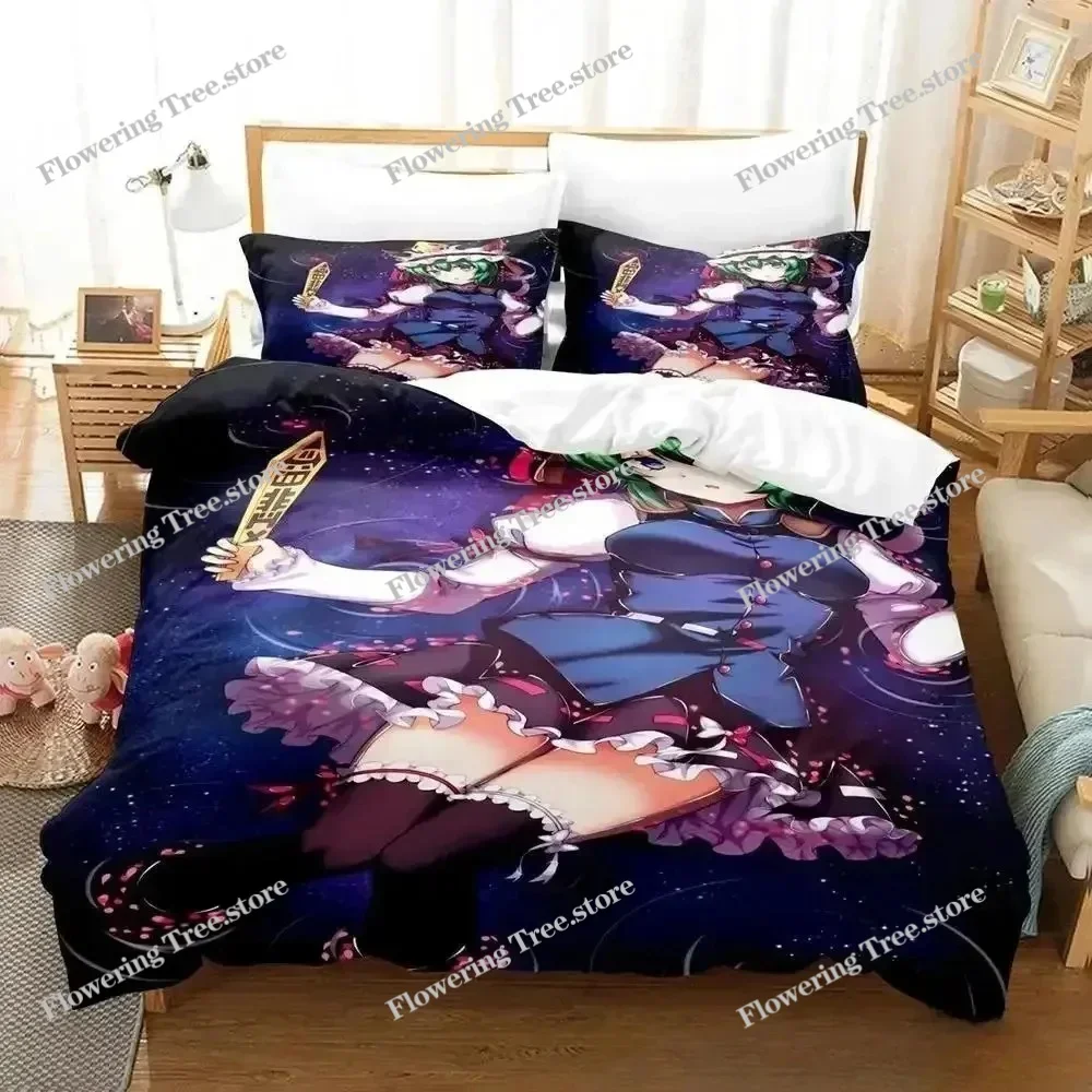3D Print Anime Touhou Project Bedding Set Duvet Cover Bed Set Quilt Cover Pillowcase Comforter king Queen Size Boys Adult A