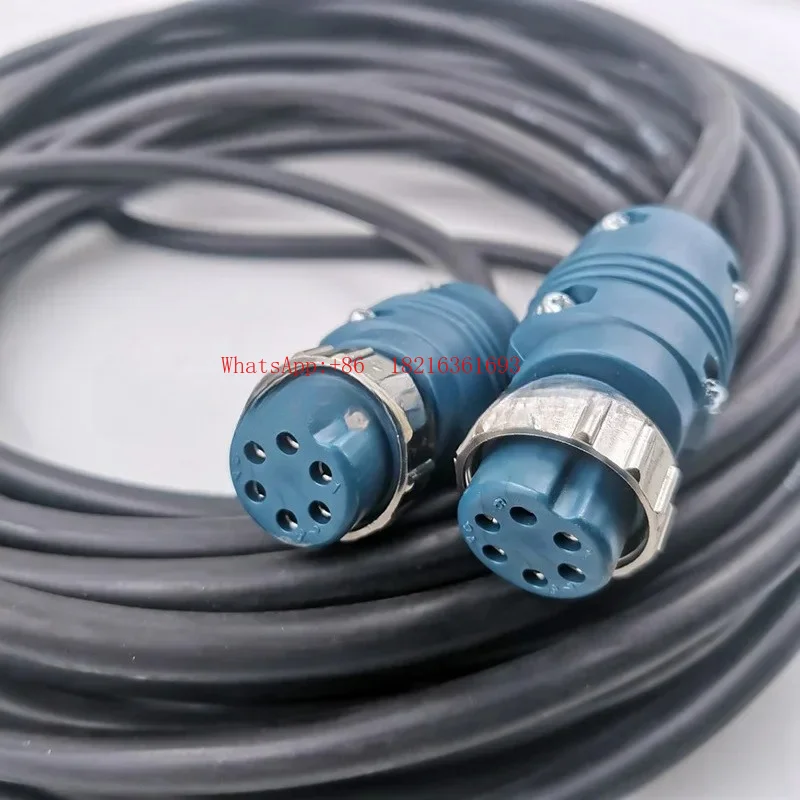 Limited Offer CO2 Gas Shielded Welding Machine Wire Feeder Cable 10 Meters 6 Pins 7 Pins Aviation Plug, Welding Accessories