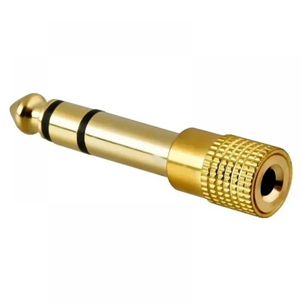 Liulz Jack 6.5 6.35mm Stekker naar 3.5mm Vrouwelijke Connector Gold Plating Hoofdtelefoon Microfoon AUX Audio Plug - afbeelding 2