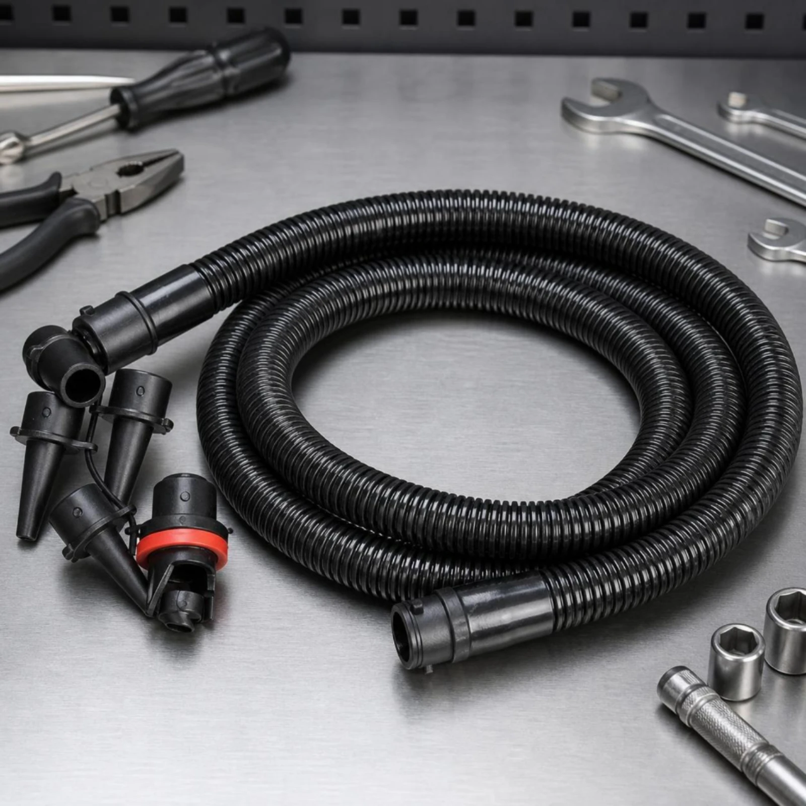 Corrugated Inflation Hose Universal Flexible Pump Tube for Boaters, Inflatable Boats, Kayaks