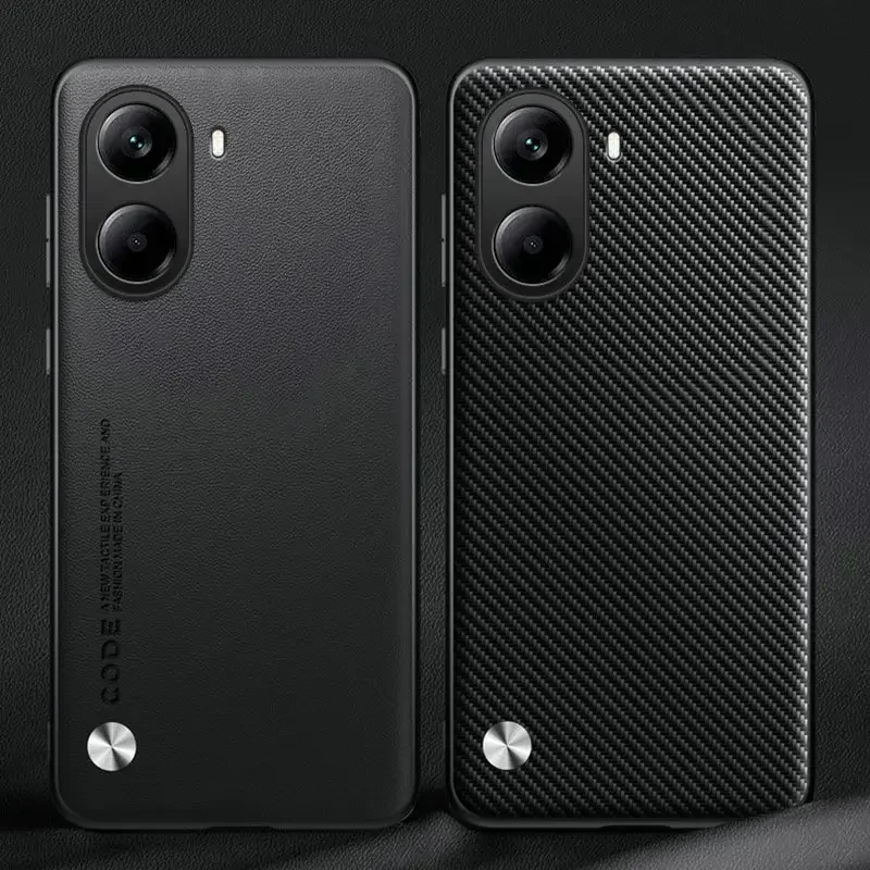 

Poco X7 Pro case Anti-Shock Carbon Fiber PU Leather Cover Case X7Pro,Matting Hard Plastic Case For Xiaomi Poco X7 Pro Чехол