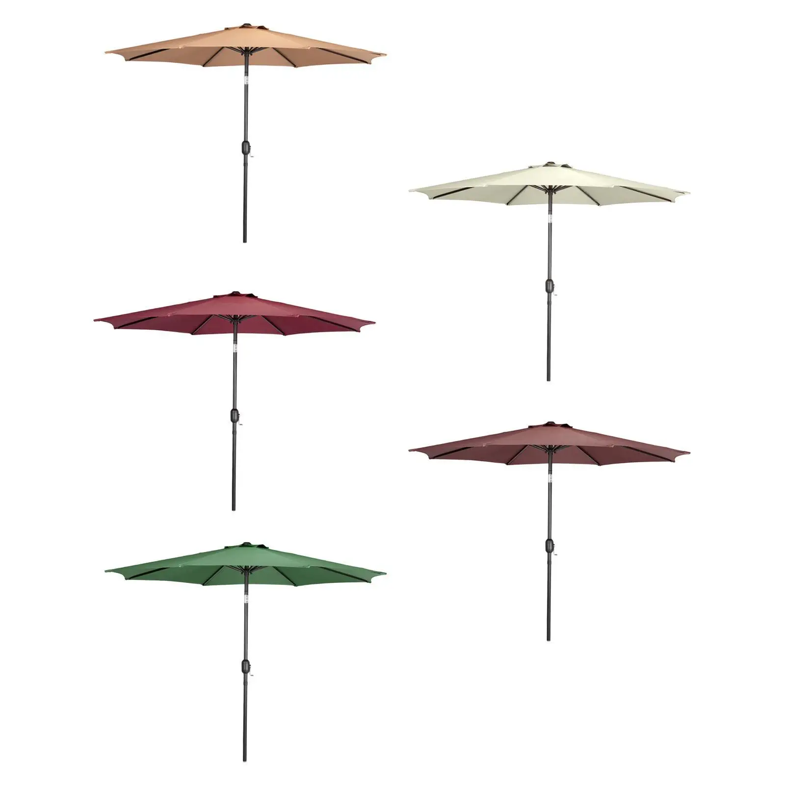 Patio Umbrella Market Umbrella Accessory Stable Professional,Waterproof Table Umbrella Yard Umbrella for Swimming Pool,Garden