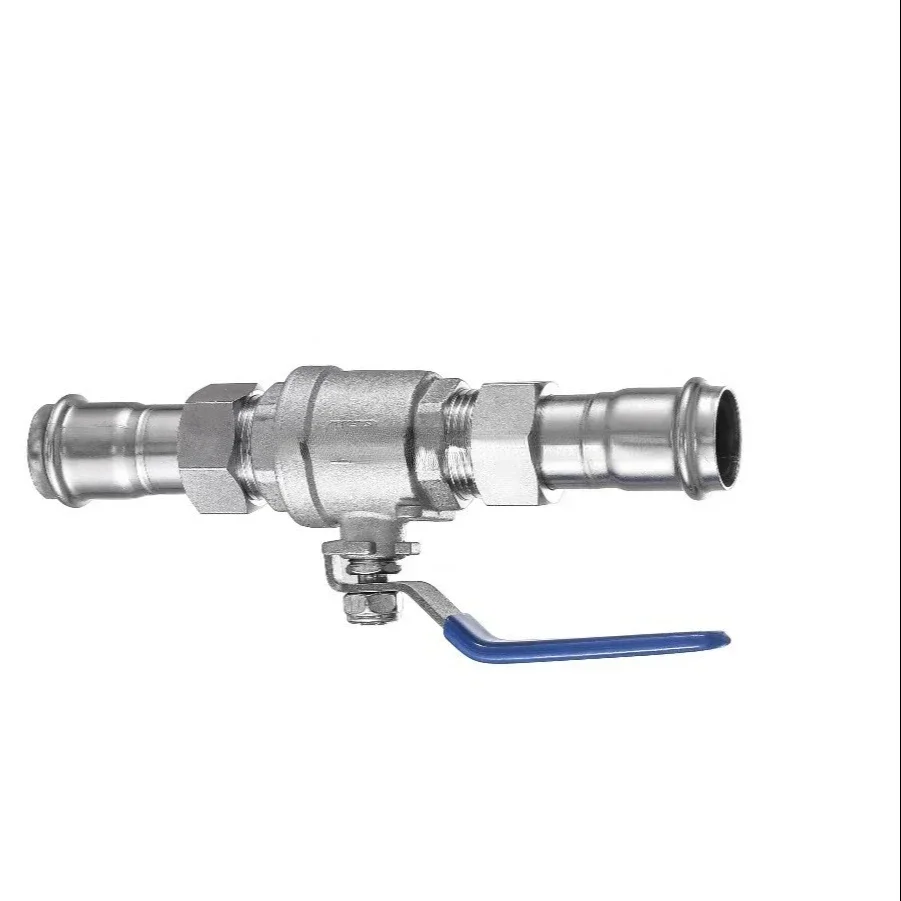 

Hot SalesSS304 DN15 DN20 DN25 V Press Fitting Stainless Steel Straight Valve