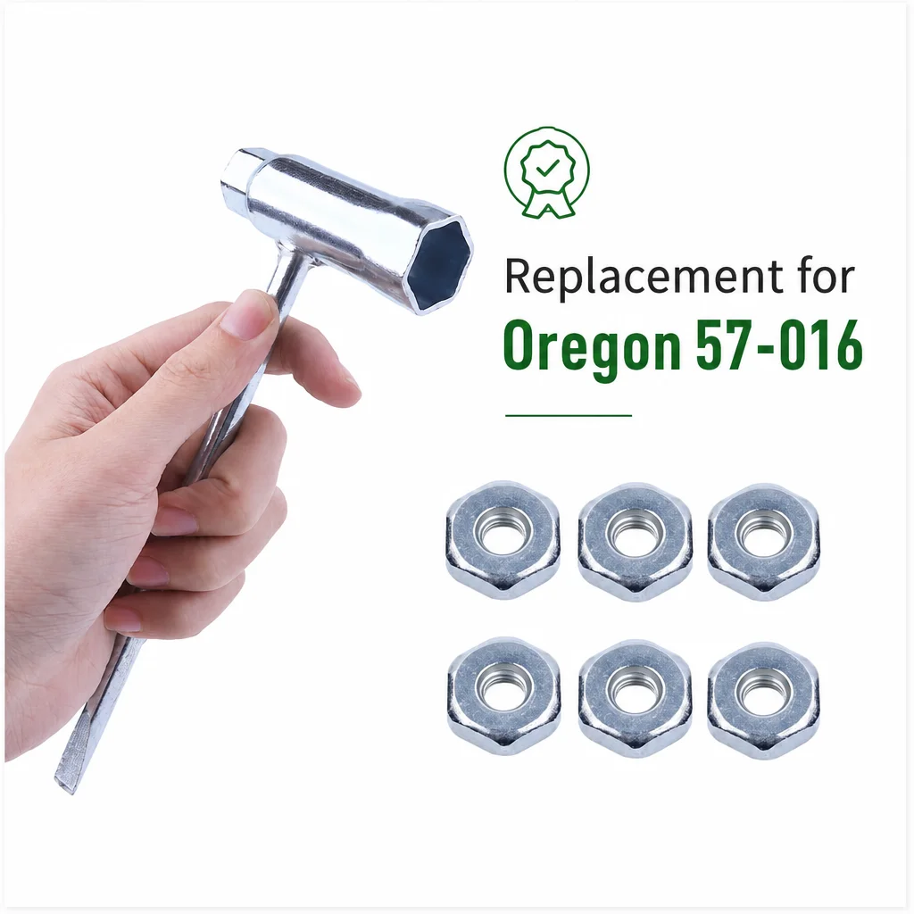 Chainsaw Scrench Wrench Tool Kit with 6 Nuts Fits Stihl 021 024 026 028 034 036 038 046 048 MS270 MS360 MS640 Saw Parts