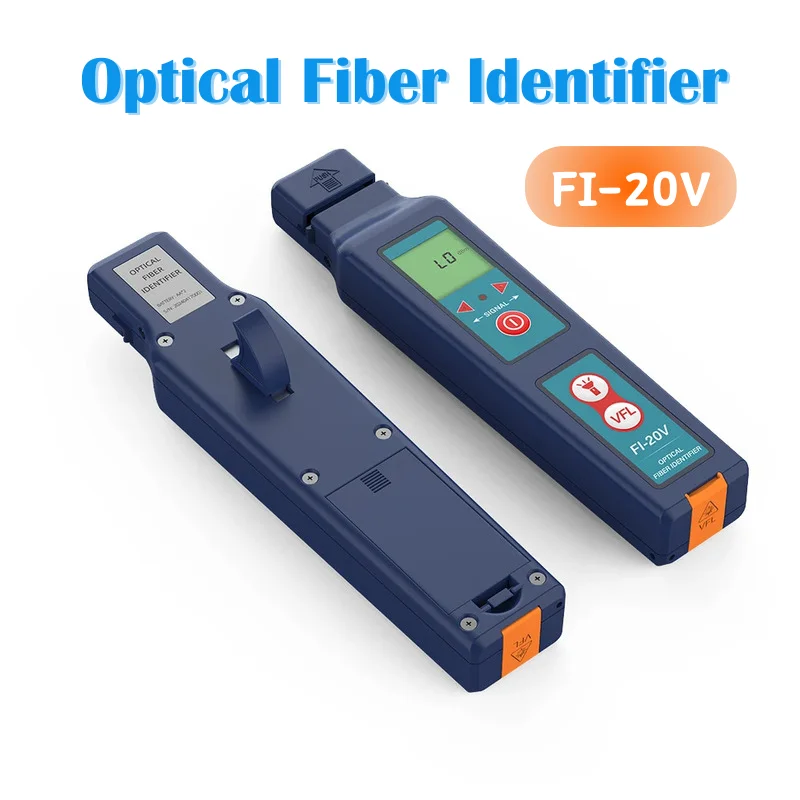 

Komshine Fiber Optical Identifier FI-20V Neutral Live Fiber Identifier with 10mw VFL up to 5KM Distance Detector FTTH