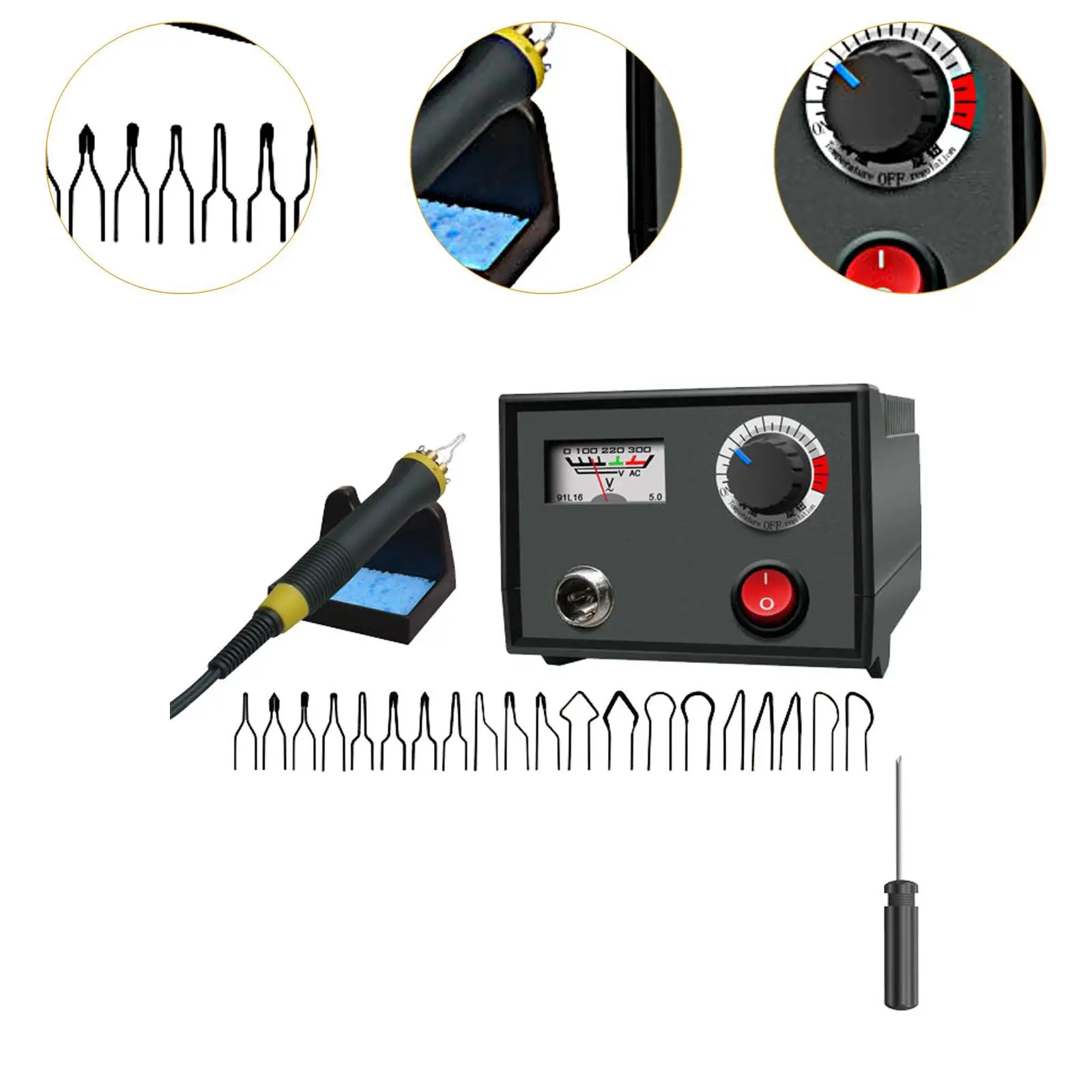 Pyrography Tool Professional Wood Burning Tool for Carving Repairing Leather