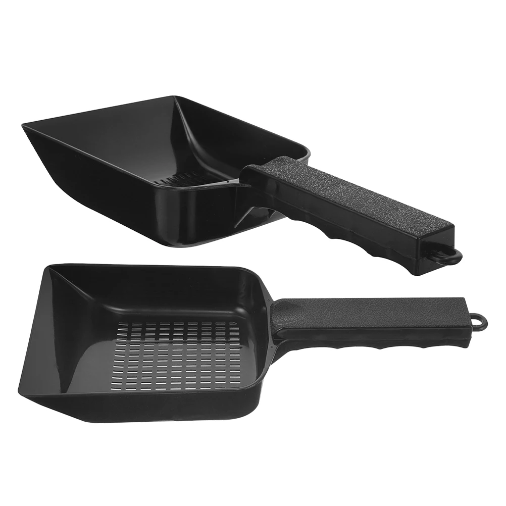 

2 Pcs Aquarium Tools Cleaning Fish Tank Gravel Cleaner Black Plastic Sand Shovel Swimming Pool