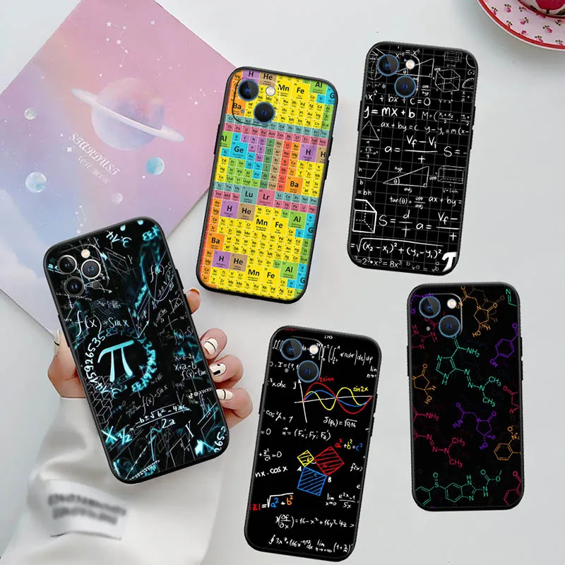 Chemical Maths Equation Formula Case for Samsung A05 A05S A12 A13 A15 A33 A53 A73 M15E M55 S10 S10E S20 Ultra Lite Plus Fe