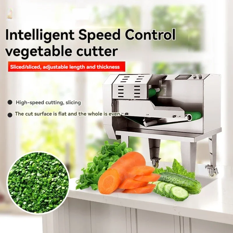 Multi-functional Kitchen Hotel Vegetable Cutting Machine Commercial Stainless Steel Single Leaf Vegetable Cutting Machine