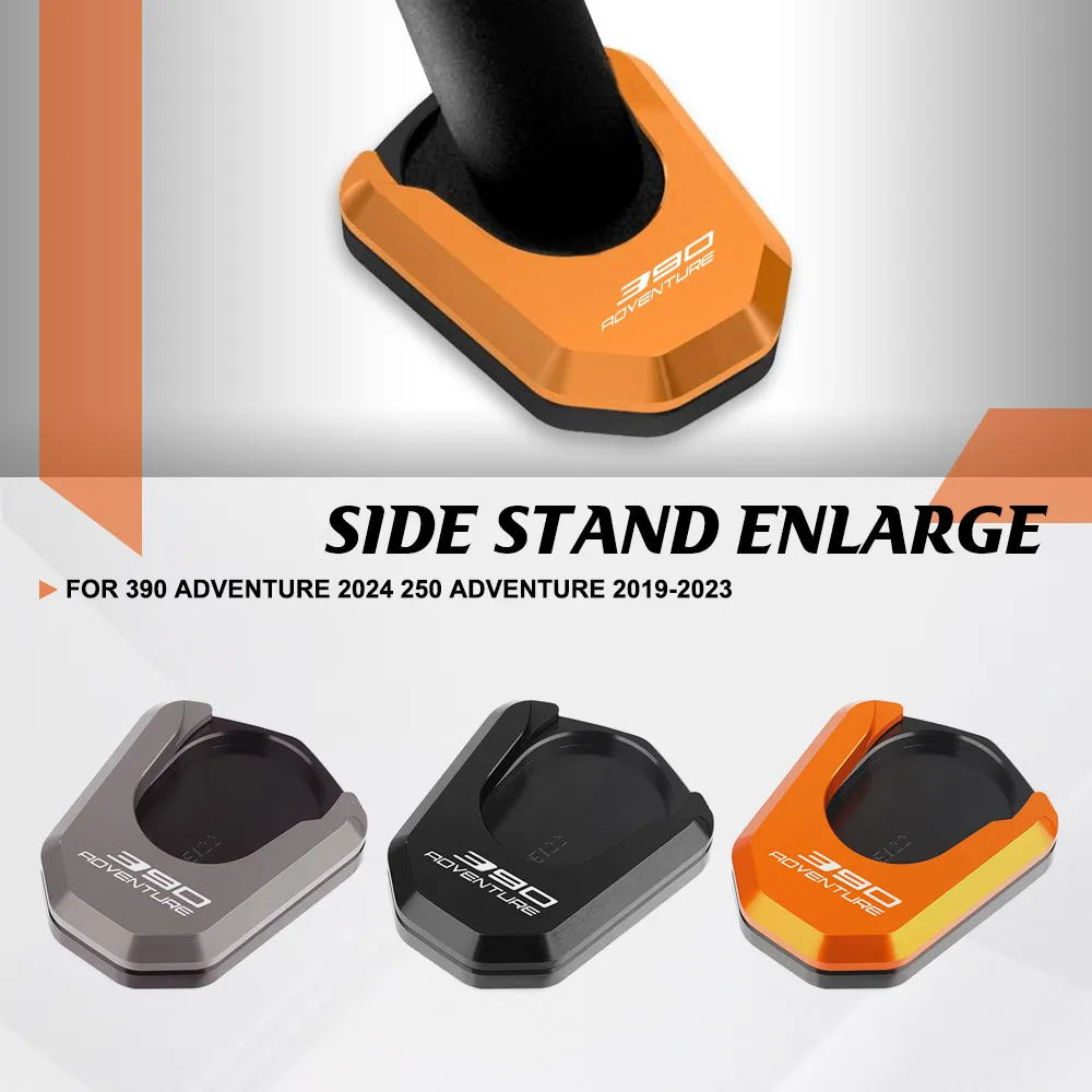 

FOR 390 adventure 2024 250 Adventure 2019 2020 2021 2022 2023 CNC Kickstand Foot Side Stand Extension Pad Plate Pedal Footrest