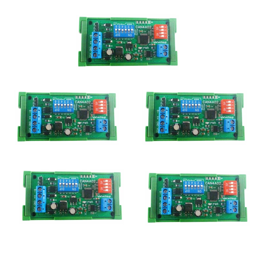 

CAN to RS485 RS232 RS422 CANBUS Serial Protocal Converter 2-Way Transparent Data Transmission Module eletechsup CAN4A02 CAN 2.0