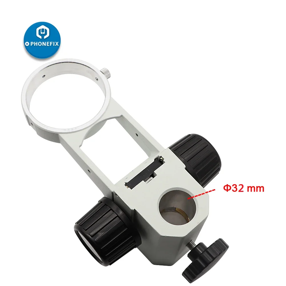 

25mm/ 32mm Stereo Microscope Heavy Gear Ring Adjustable 76mm Microscope Lens Stand Gear Ring Holder Mount Arm Microscope Parts