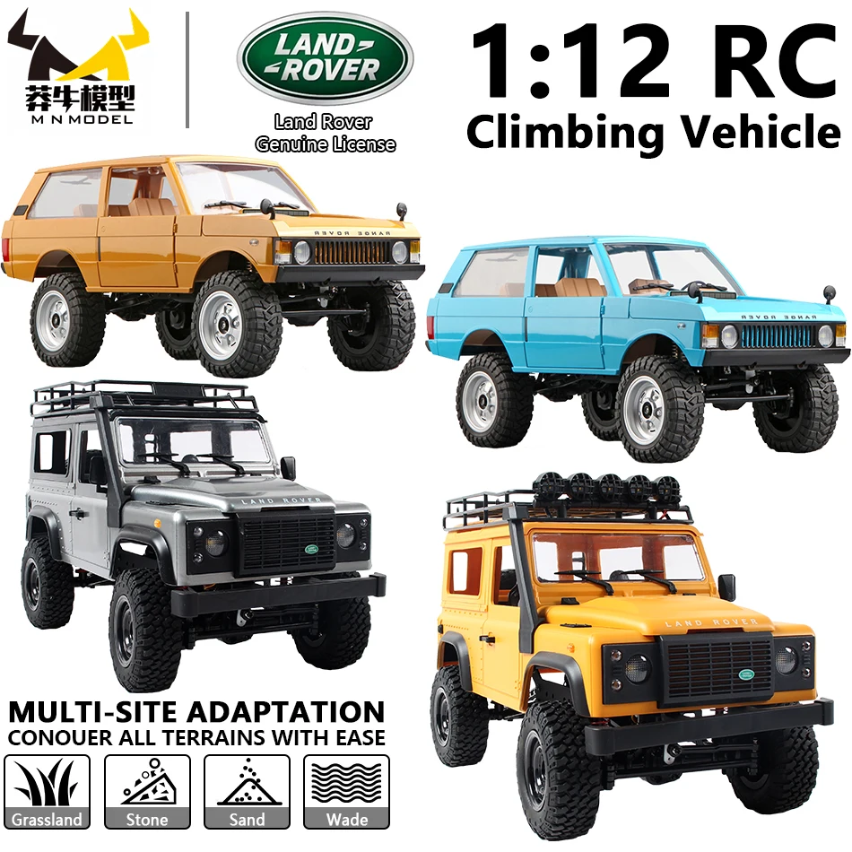 

MN MODEL 1/12 4WD Remote Control Off Road Car Traversal Climbing Truck All Terrain Vehicle RC Rock Crawler Toy for Adult Gift