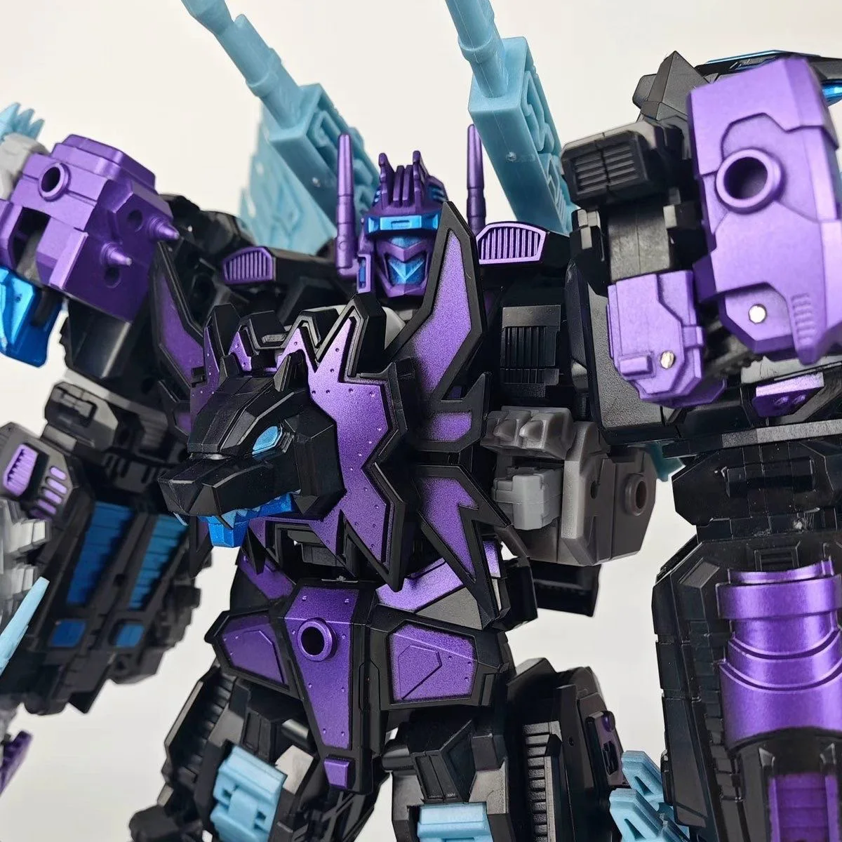 [واصل جديد] TENGYANG DARK Predacons Combiners Wars 36CM Predaking G1 36cm التحول 5 في 1 Predaking Action Figure NO BOX