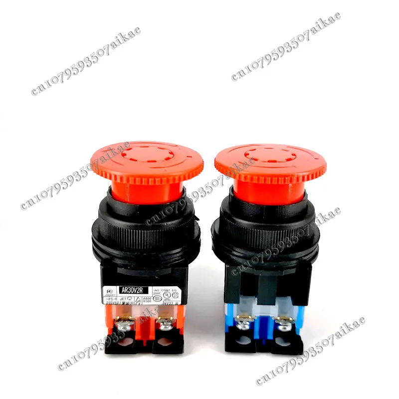 AR30V2R-11R 02R 01R Emergency Stop Button Switch, Mushroom Head, Self-locking Emergency Stop Switch