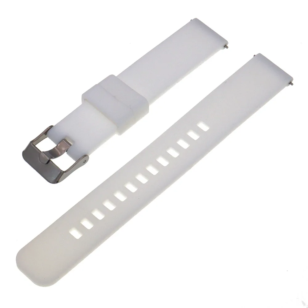 Waterproof Soft Rubber Smart Watch Bandas, liberação rápida, Silicone Strap, 16mm