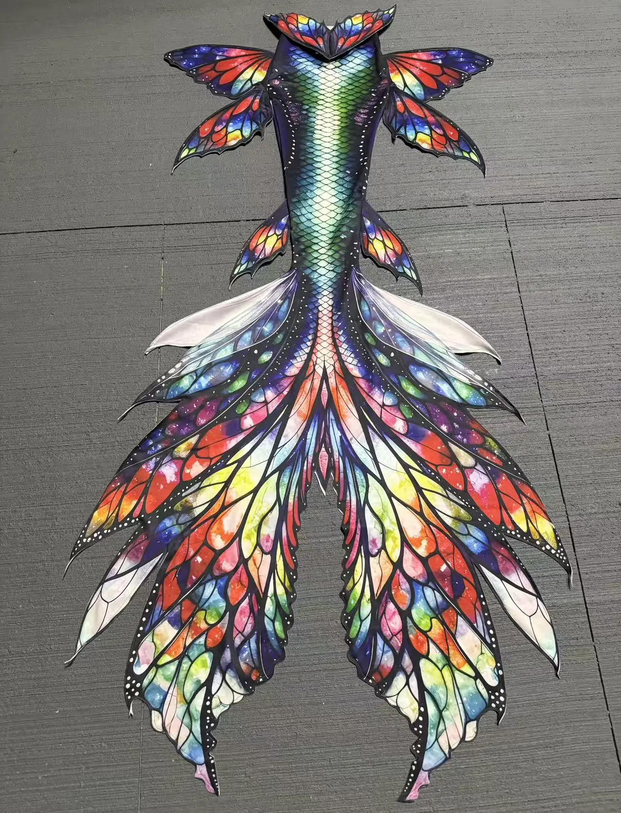 

New Exquisite Mermaid Tail Butterfly Elf Swimsuit, Oceanarium Cosplay Mermaid Performance Costume, Mermaid Free Diving Shooting