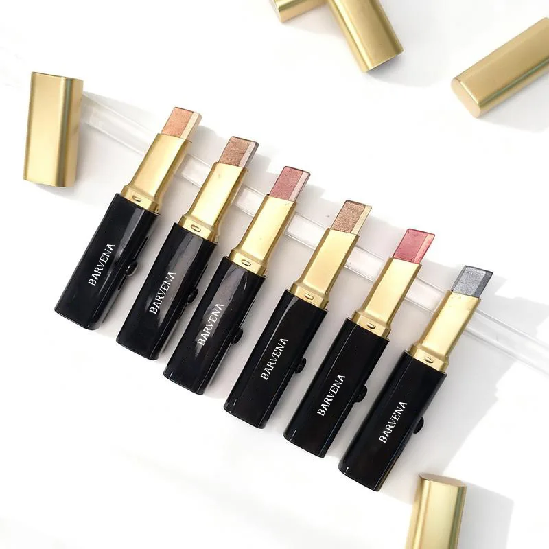 Gradient Glitter Eyeshadow Pen Set Shimmer Smudge Proof Waterproof Crayon for Party Club Everyday Glamorous Look